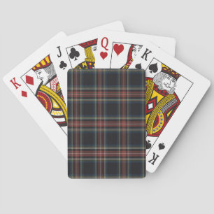 Black Tartan Classic Playing Cards