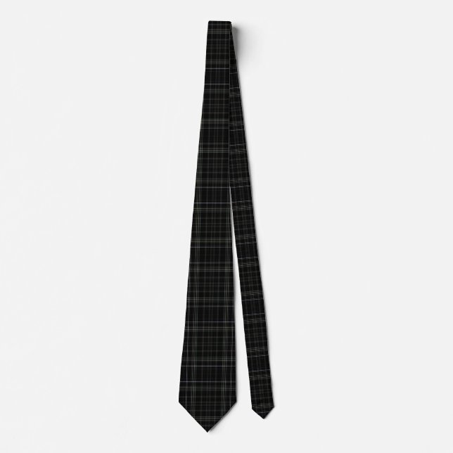 Black Tartan Tie (Front)