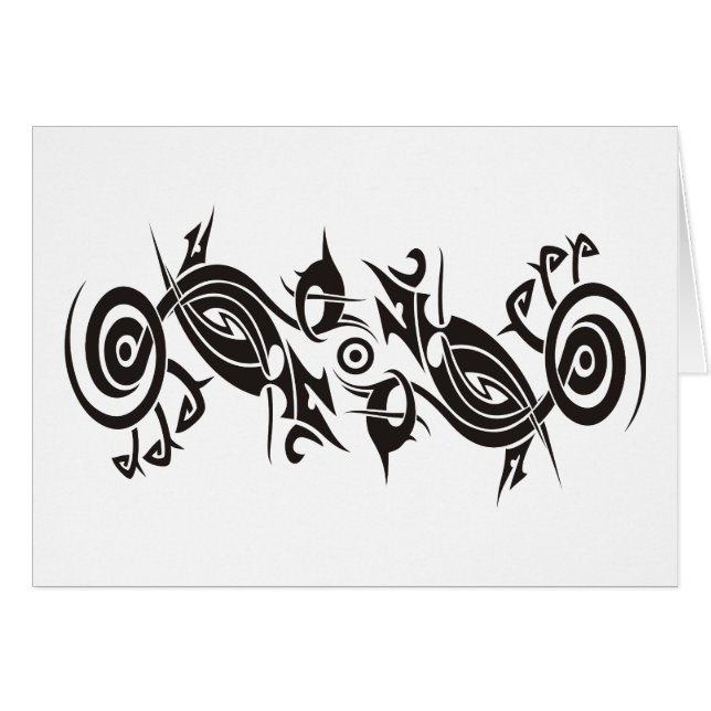 Black Tattoo Tribal 2 (Front Horizontal)