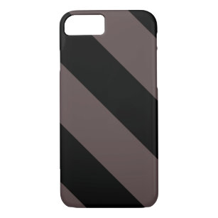 Black taupe stripe pattern  Case-Mate iPhone case