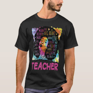 Black Teacher Educator Magic Africa Proud History T-Shirt