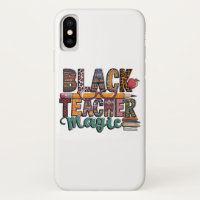 Black TEACHER Magic iPhone  Case Design