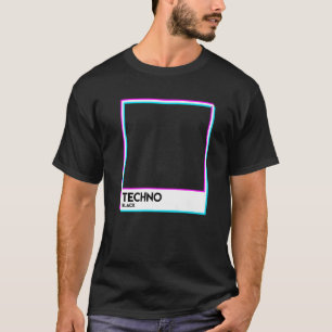 Black Techno Music EDM Electro Deep House T-Shirt