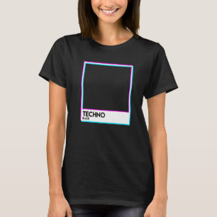 Black Techno Music EDM Electro Deep House T-Shirt