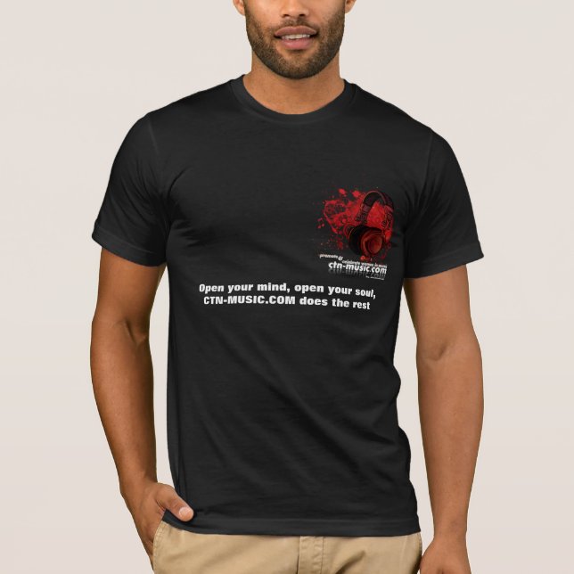 Black Tee + Tags / Men - Customized (Front)