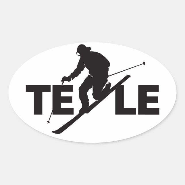 Black TELE Logo Sticker (Front)