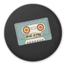 black templete ceramic knob