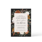 Black terracotta floral rustic bridal shower