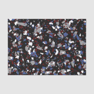 Black Terrazzo Tissue Paper