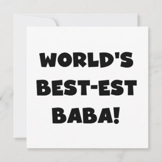 Black Text Best-est Baba T-shirts and Gifts
