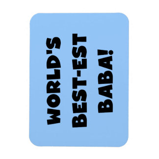 Black Text Best-est Baba T-shirts and Gifts Magnet