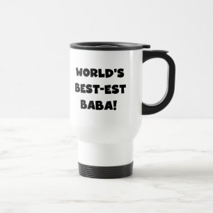 Black Text Best-est Baba T-shirts and Gifts Travel Mug