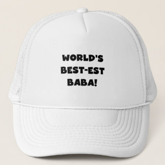 Black Text Best-est Baba T-shirts and Gifts Trucker Hat