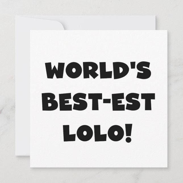 Black Text Best-est Lolo T-shirts and Gifts (Front)