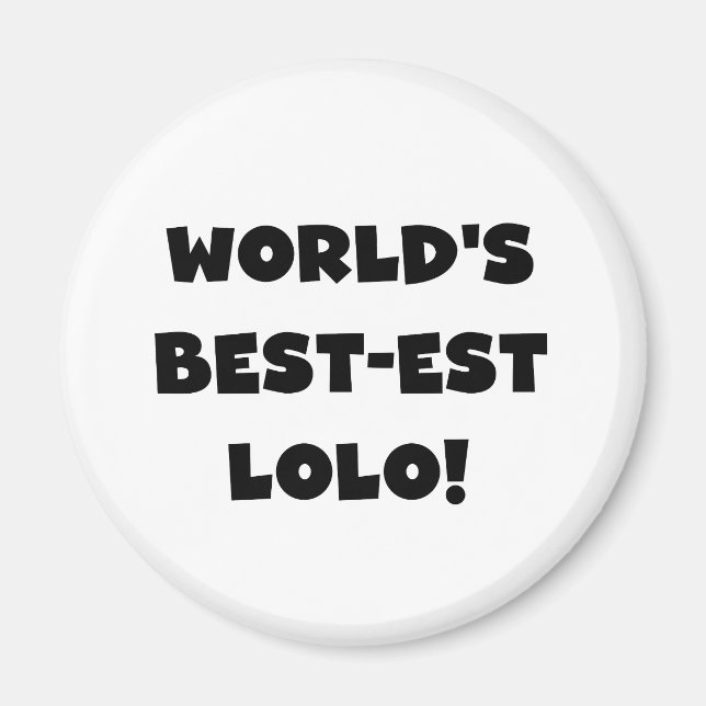 Black Text Best-est Lolo T-shirts and Gifts Magnet (Front)