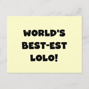 Black Text Best-est Lolo T-shirts and Gifts Postcard