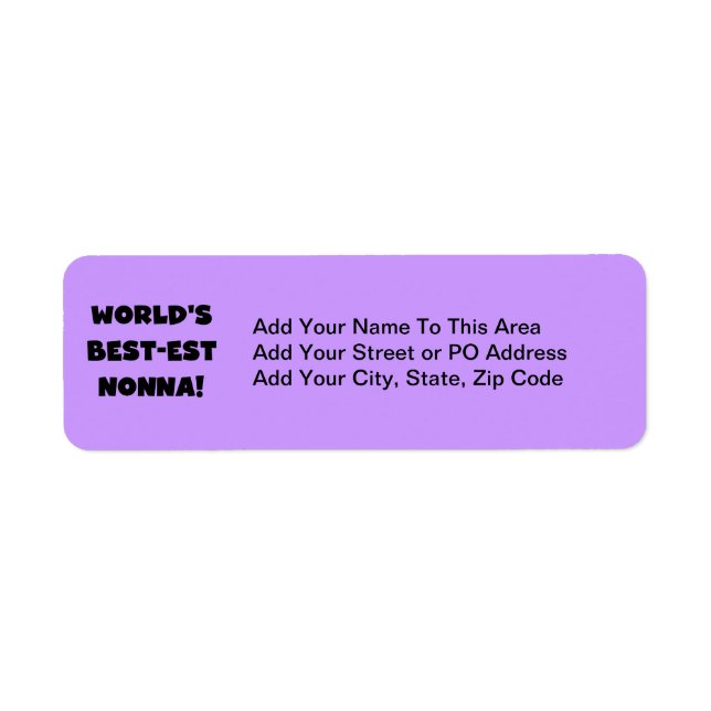 Black Text Best-est Nonna T-shirts and Gifts (Front)