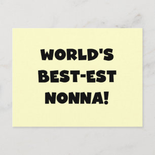 Black Text Best-est Nonna T-shirts and Gifts Postcard