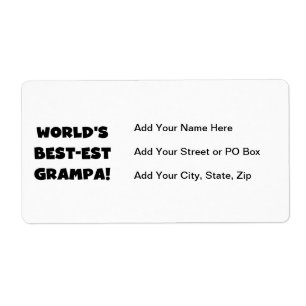 Black Text Les meilleurs t-shirts Grampa du monde