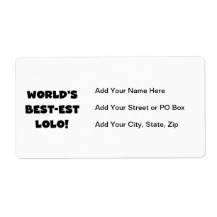 Black Text Meilleurs T-shirts et cadeaux Lolo