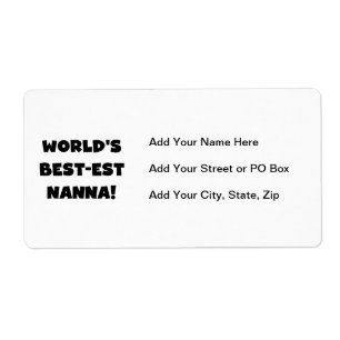 Black Text Meilleurs T-shirts et cadeaux Nanna