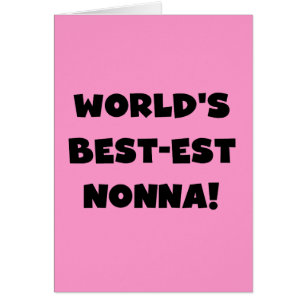 Black Text Meilleurs T-shirts et cadeaux Nonna