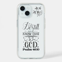 Black Text Typography, Psalm 46:10 Scripture