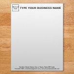 Black Texts on Header and Footer of Business Letterhead<br><div class="desc">Letterhead that you can customize to put your business name to advertise your business or to promote your brand name to customers or clients. Customizable office supply that you can use to build brand name awareness. Font colour is black. Contents are your business logo and business or company name on...</div>