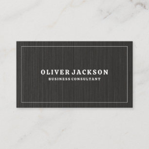 Black Texture Background   White Border Business Card