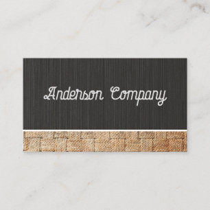 Black Texture   Woven Material Business Card