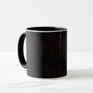 Black textured solid colour mug