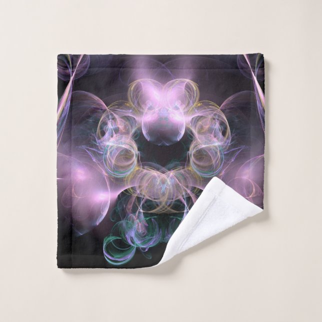 Black & Tha Smoke Modern Abstract  Wash Cloth (Wash Cloth)