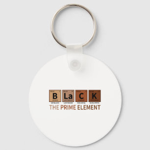 Black The Prime Element Black History Month Period Keychain