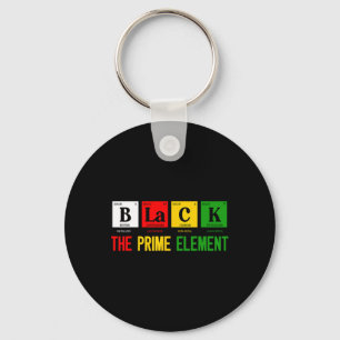 Black The Prime Element Black History Month Period Keychain