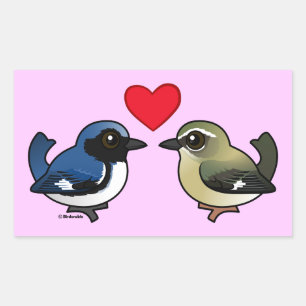 Black-throated Blue Love Sticker