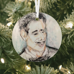 Black Tie Affair Glass Ornament