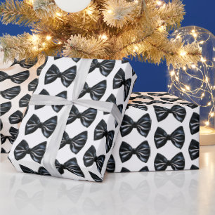 Black Tie Christmas Wrapping Paper