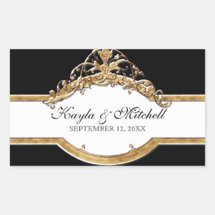 Black Tie Elegance 2, Golden Matching Sticker Seal