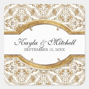 Black Tie Elegance 2, Golden Matching Sticker Seal