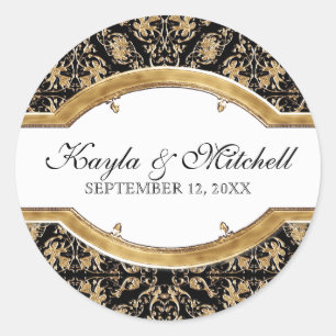 Black Tie Elegance 2, Golden Matching Sticker Seal