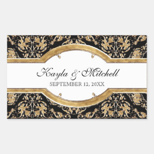 Black Tie Elegance 2, Golden Matching Sticker Seal