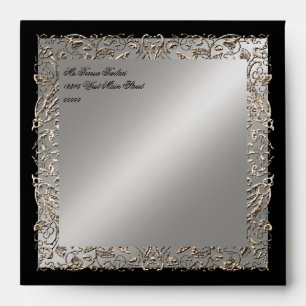 Black Tie Elegance Wedding Matching Envelope