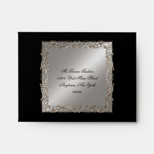 Black Tie Elegance Wedding Matching Envelope