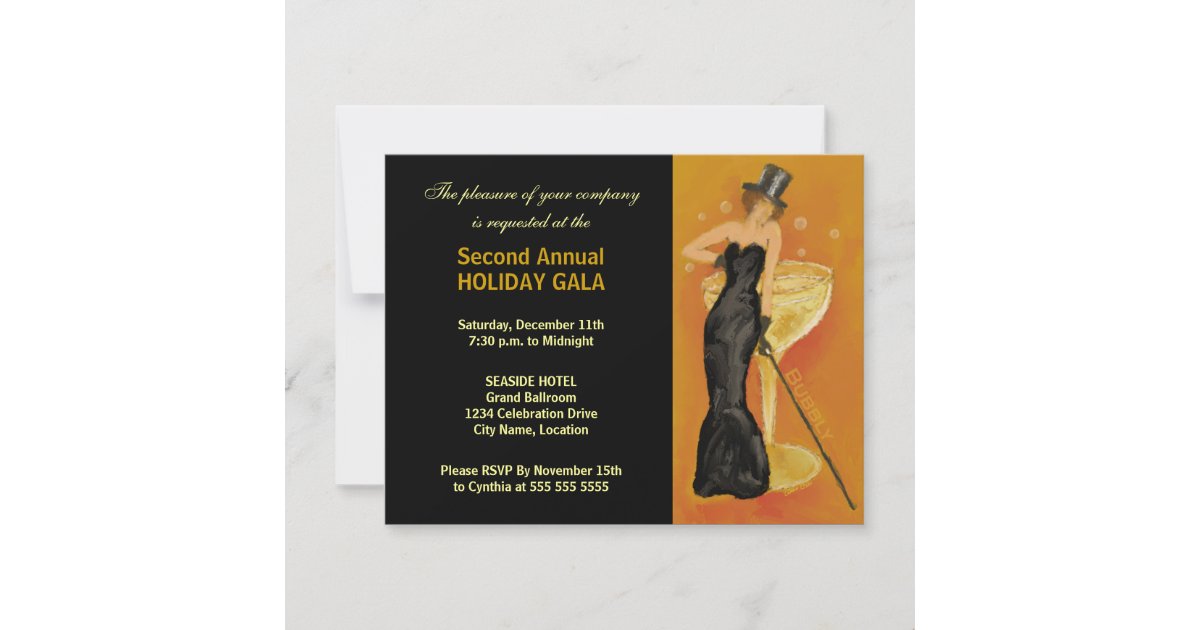 Black Tie Event Formal Invitation | Zazzle.ca