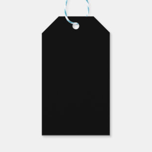 Black tie gift tags