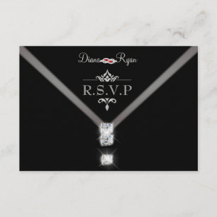 Black Tie R.S.V.P. RSVP Card