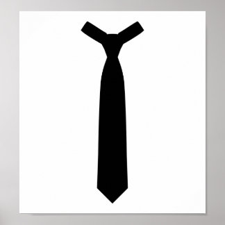 Black tie suit poster