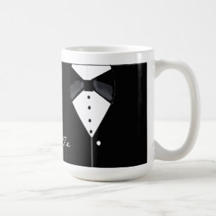 Black Tie Tuxedo Design Coffee Mug