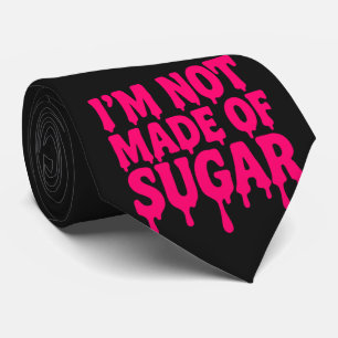 Black Tie with Neon Pink Quote – Customizable
