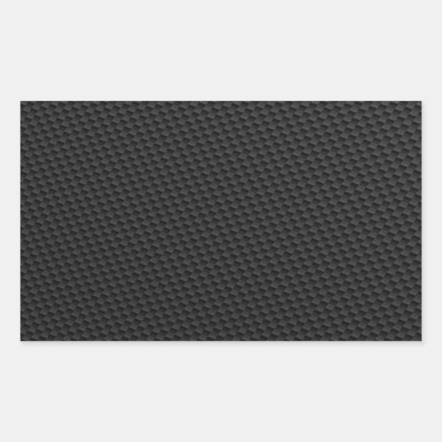 Black Tightly Woven Carbon Fibre Textured Sticker (Front)